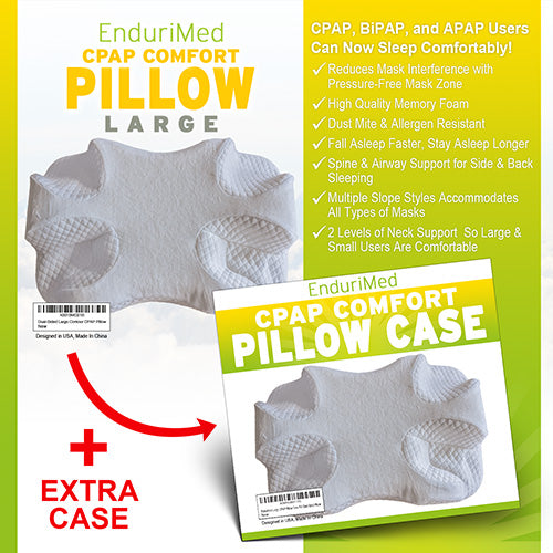 CPAP Pillow + Bonus Pillow Case Bundle