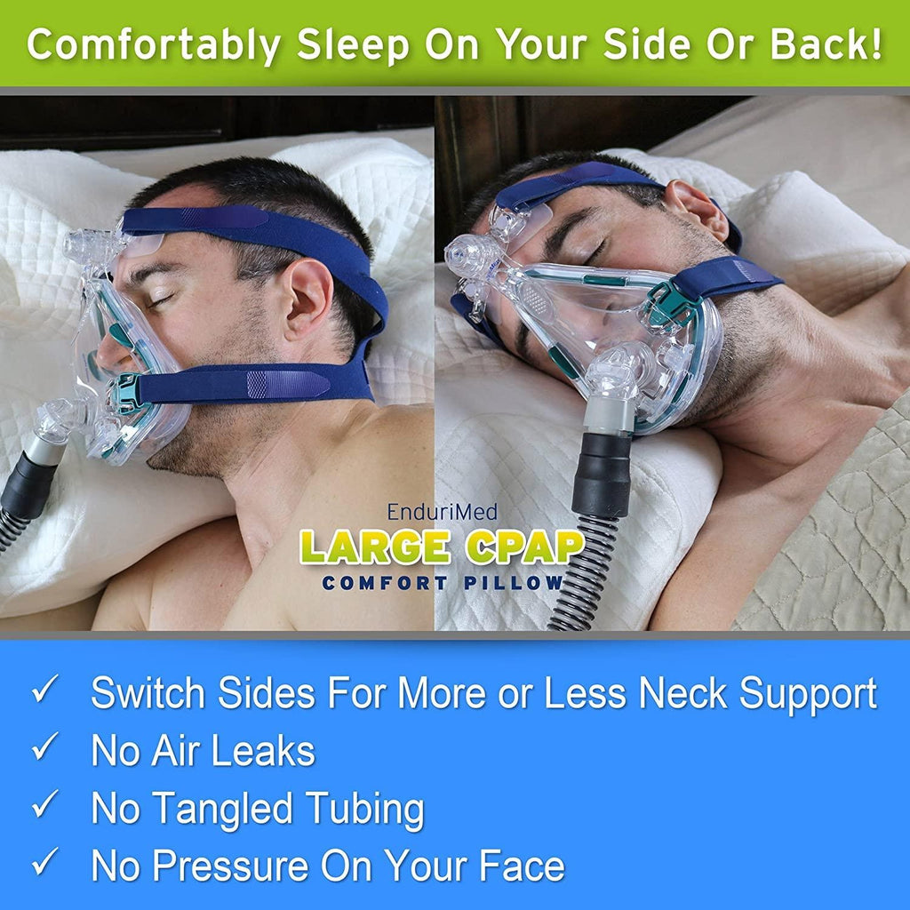 EnduriMed CPAP Pillow - for Side, Back & Stomach Sleepers - HSA FSA  Eligible Pillow - CPAP Pillow for Side Sleepers - CPAP Accessories - CPAP  Pillows